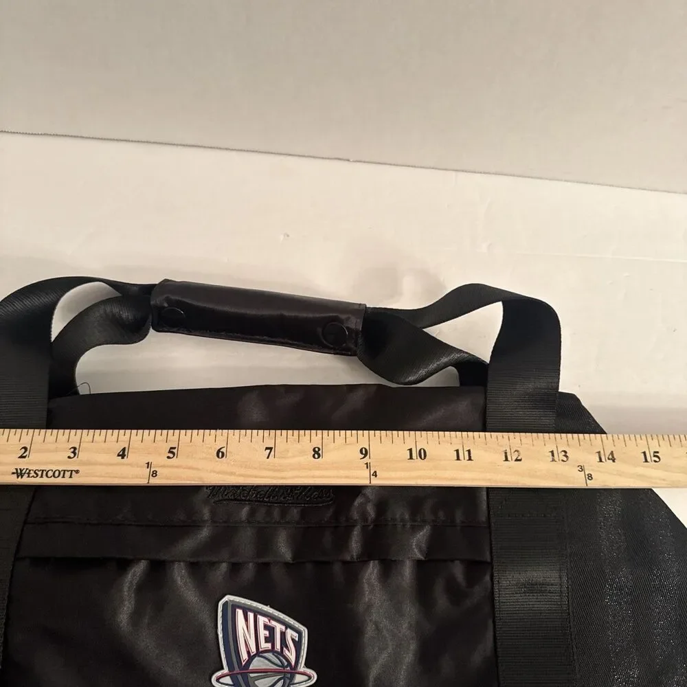 Mitchell & Ness NBA New Jersey Nets Satin Duffel Bag NWT